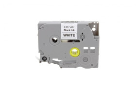 Taśma Tze-221 do drukarki Brother 9mm 8m biała taśma czarny nadruk