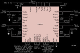 Quad Output μModule Regulator with Digital Power System Management