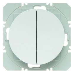 KNX RF przycisk radiowy 2-krotny płaski quicklink biały połysk Berker R.1/R.3 85656239