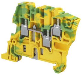 Standardowy zacisk na szynę DIN Entrelec poziomy: PojedynczyŚruba ZS6 raster: 6mm 41A