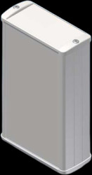 Aluminum Profile enclosure, (L x W x H) 145 x 85 x 37 mm, gray, TEKAM-22.7