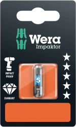 Bit szcześciokątny Wera 05073904001 840/1 IMP DC Impaktor Bits SB SiS 4 mm D 6.3 1 szt.