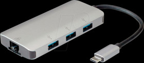 12021108 Netzwerkkarte, USB-C, Gigabit Ethernet, 1x RJ45