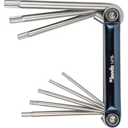 kwb 147500 Allen key set 8-piece CV-steel in folding holder