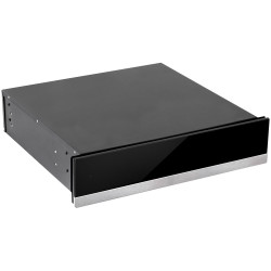 Baridi DH202 Integrated Warming Drawer 60cm - Black/Stainless Steel