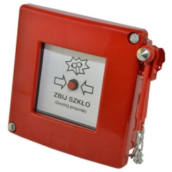 Przycisk blokowany czerwony XY bez sygnalizacji z młoteczkiem W0-PB M0 XY 0 0 C