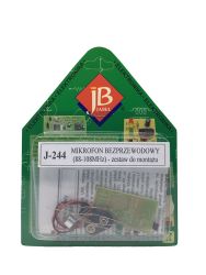 J-244 Mikrofon bezprzewodowy UKF na pasmo 88-108MHz - zestaw do montażu
