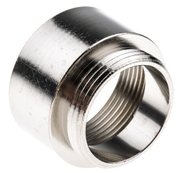 Adapter do dławnic kablowych gwint wew M32 gwint zew PG21 Mosiądz platerowany niklem rozmiar gwintu PG21 → M32