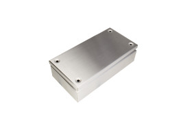 Skrzynka zaciskowa Stal nierdzewna 300 x 150 x 80mm Niemalowany IP66 liczba otworów 0 RS PRO