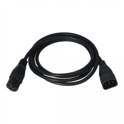 Przedłużacz serwerowy kabel zasilający (230V 10A) do komputerów, serwerów i zasilaczy UPS złącza IEC320 (C14) - IEC320 (C15) cza