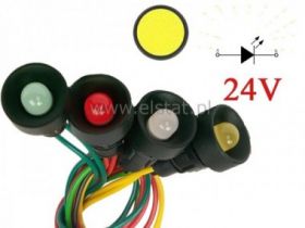 Kontrolka żółta LED 20mm 24VDC