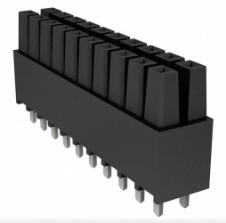 Gniazdo PCB 40 -pinowe 2 -rzędowe raster: 2.54mm Zasilanie płytki Kąt Proste Przewlekany