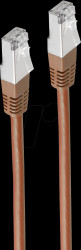 BS75211-0.25BR Patch cable, Cat.5e, SF/UTP, brown, 0,25m