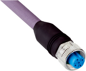 Złącze i kabel ze złączem Złącze M12 liczba rdzeni 2 długość 5m Rodzaj A Żeńskie Złącze B Flying Leads