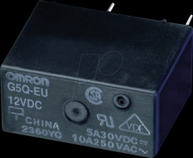 G5Q-1-EU DC24 BY OMZ Power Relay, THT, 24 VDC, 10A, 1 CO