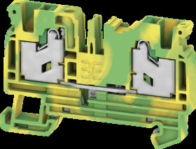 2874880000 Protective conductor terminal block S2C SNAP IN, 4 mm², green-ye