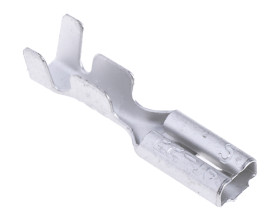 Konektor płaski Żeński 2.8 x 0.5mm 0,3 → 1,25 mm², 22 → 16 AWG długość 15.6mm Izolacja: Nieizolowane Cyna