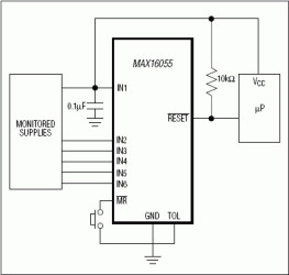 Ultra-Small, Hex Voltage, Microprocessor Supervisor