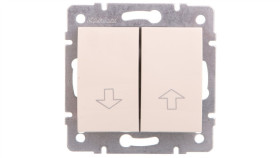 Logi Łącznik Żaluzjowy Zwierny Śrubowy 10Ax 250V Kremowy 021310103 25158