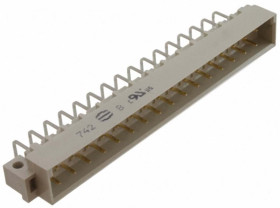 Złącze DIN 41612 32 -pinowe 2 -rzędowe raster: 5.08mm Męski 09041327921