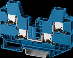 1329512 Feed-through terminal block XTV Push-X, 6 mm² - blue