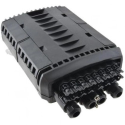 Mufa przełącznica światłowodowa podwieszana FO na 16 adapterów SC simplex 4:16 ( 4 wejścia, 16 wyjść ) z tackami ( 96 spawów )