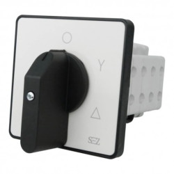 Łącznik krzywkowy 0-Y-Δ 63A 500V 3 fazowy z dźwignią oraz szyldem do sterowania silnikami asynchronicznymi S63 JD 9551 A6 SEZ