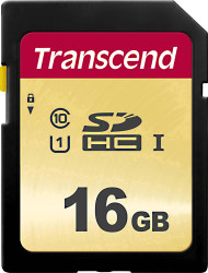 Karta pamięci SDHC Transcend Premium 500S, 16 GB, klasa 10, UHS