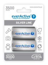 OUTLET 2 x akumulatorki everActive R14/C Ni-MH 3500 mAh ready to use