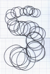 PASEK NAPĘDOWY 0,7MM X 0,7MM PRZEKRÓJ KWADRATOWY ZESTAW OK. 30 SZTUK (PAS-SET0707)