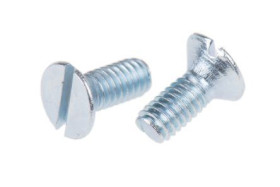 Śruby maszynowe M10 łeb z łbem stożkowym Stalowe długość 25.0mm skok 1.50mm