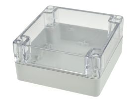 Obudowa; uniwersalna; G278C; poliwęglan; 120mm; 120mm; 60mm; IP65; jasnoszary; przezroczysta pokrywa; Gainta; RoHS