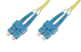 Patch cord światłowodowy SC/SC duplex SM 9/125 OS2 2m LS0H żółty DK-2922-02