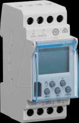 EGN103 Weekly timer, 1 changeover contact, 16 A, 2 PLE, digital