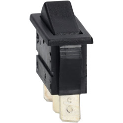 Bulgin C1520ALAAE SPST On-Off-On Non Illuminated Black Panel Rocker Switch