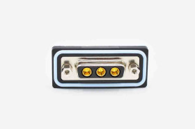 Złącze D-Sub lutowane 3-pinowe Żeński Proste Montaż na panelu raster 2.77mm