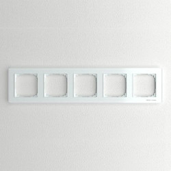 SINUM FG-05 Szklana ramka kolor biały