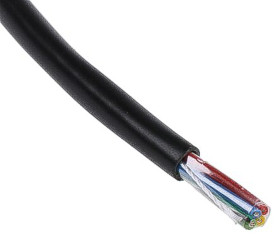 Control Cable liczba żył 4 0,56 mm² Nieekranowany Alpha Wire średnica zew 6.05mm Czarny