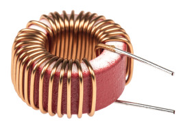 Dławik toroidalny 75 μH 5.8A Drut przewodu ±20% Przewlekany 40mΩ Rdc rdzeń ferrytowy