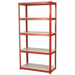 Sealey AP6500 Racking Unit with 5 Shelves 500kg Capacity Per Level