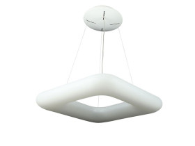 VT-7751 80W Lampa wisząca kwadratowa ściemniana biały 3964 V-TAC
