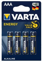 Bateria alkaliczna VARTA LR03 AAA 1,5V ENERGY; blister; 4 szt.