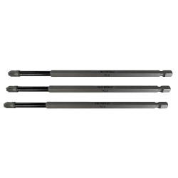 Faithfull FAISBPZ3150I Pozidriv Impact Screwdriver Bits PZ3 x 150mm (Pack 3)