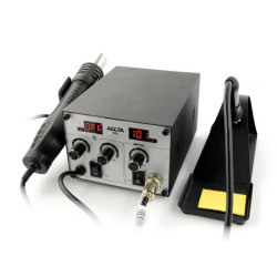 Stacja lutownicza 2w1 hotair i grotowa Accta 301 - 450W