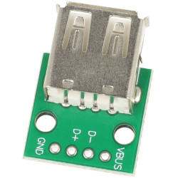 Gniazdo USB typ A goldpin do płytki prototypowej