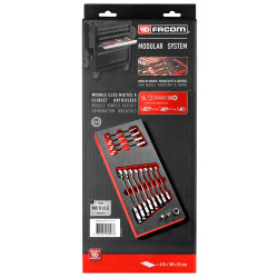 Zestaw narzędzi nastawnych Klucze zapadkowe Facom 8 → 19 mm 12 szt.