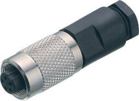 binder 99 0402 00 02-20 Złącze żeńskie kablowe złącze żeńskie proste Seria: 712 Łączna ilość styków: 2 1 szt.