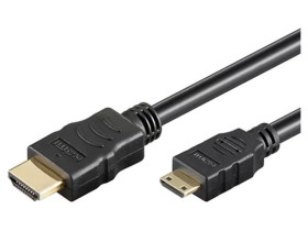 MC.1910.1112.050BK Kabel HDMI 1.4 HDMI wtyk,mini HDMI wtyk PVC Dł: 5m czarny