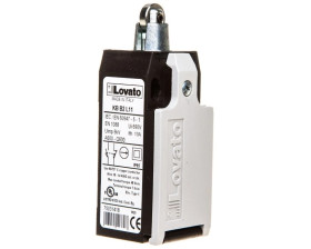 Wyłącznik krańcowy trzpień wciskany z rolką, rolka metalowa, obudowa z tworzywa,1R 1Z zestyki wolnoprzełączające KBB2L11