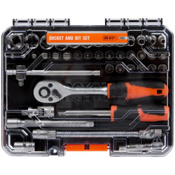 Zestaw narzędziowy - bitów i kluczy nasadowych z grzechotką 42-elementowy WERCKERMANN / 3016264